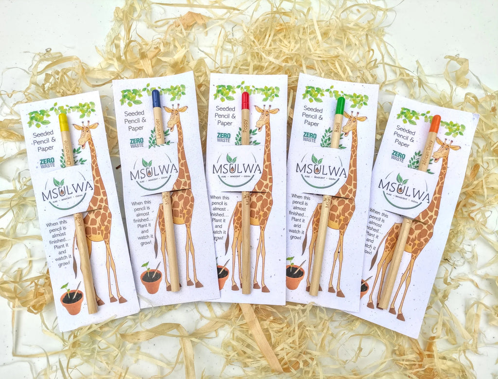 Seeded Pencil with Plantable Seed Paper
