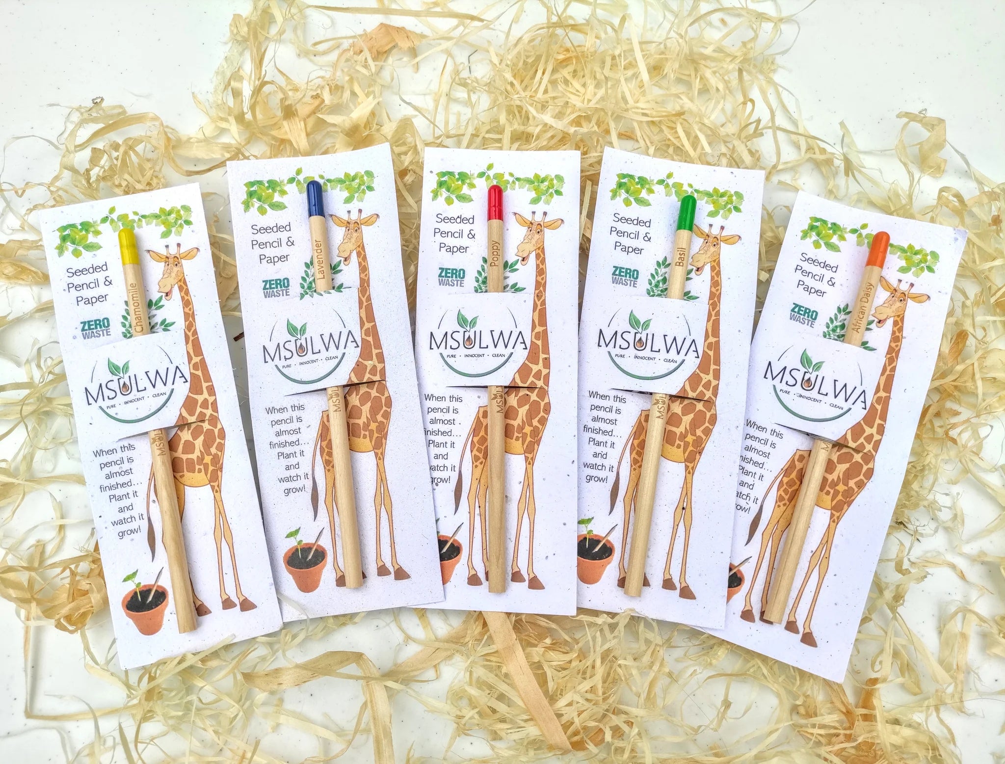 Seeded Pencil with Plantable Seed Paper