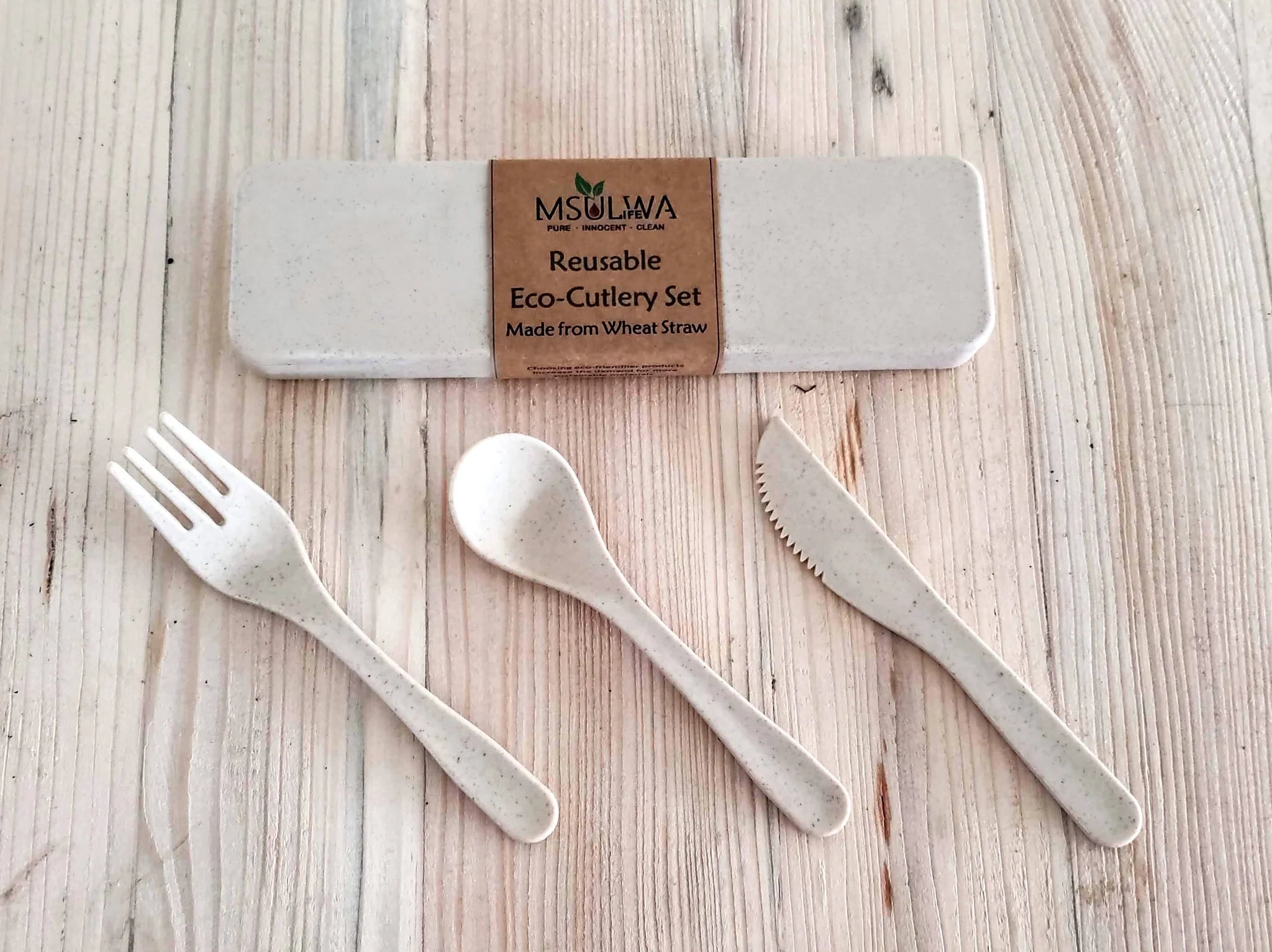 WHEAT STRAW CUTLERY SET